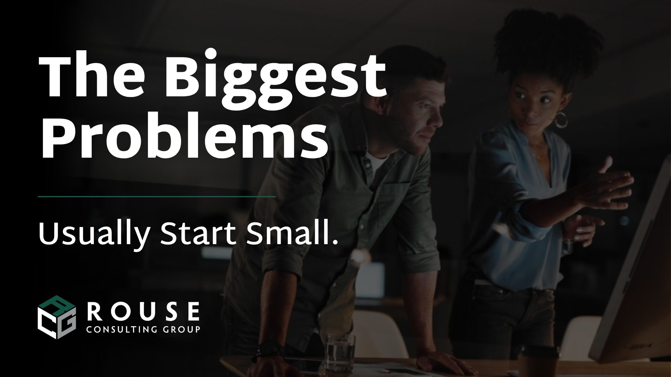 When Good Enough IT Starts Holding the Business Back | Rouse Consulting Group Business professionals reviewing technology systems and operational workflows to identify inefficiencies that impact business performance.
